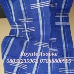royal blue asooke with white stripe by royale asooke (08033235962)