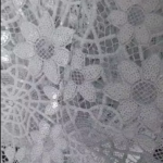 perforated white lace for asoebi