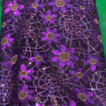 purple and black lace for asoebi