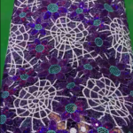 purple and white perforated laces