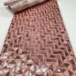 rosegold and burgundy sego and lace for asoebi wedding fabrics for sale